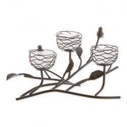 Triple Tealight Birdies Candle Holder