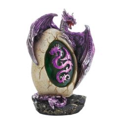 Purple Dragon Egg Statue