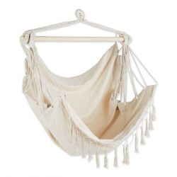 Fringed Natural Hammock Chair 