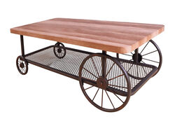 Modish Coffee Table, Oak & Antique Gray