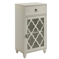 Faddish Side Table, White