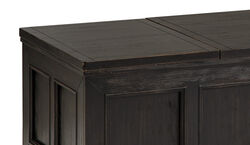 Wooden Lift Top Cocktail Table with Trunk Storage, Dark Brown