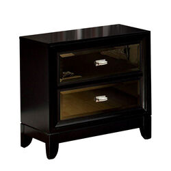 Golva Contemporary Style Nightstand, Black