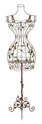 Benzara Dress Form Metal Mannequin Display Stand, Brown