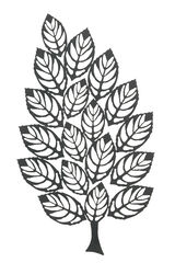 Wonderfully Styled Metal Leaf WallDecor