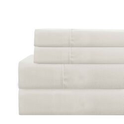 Lanester 3 Piece Polyester Twin Size Sheet Set The Urban Port, White