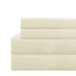 Lanester 4 Piece Full Size Deep Pocket Sheet Set The Urban Port, Cream