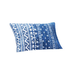 20 X 26 Geometric Pattern Pillow Sham with Polyester Filling, Blue