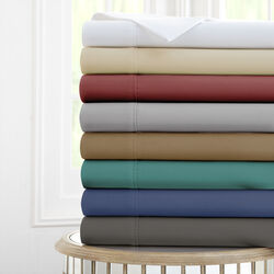 Forli 6 Piece Microfiber Queen Sheet Set with Nano Technology The Urban Port, White