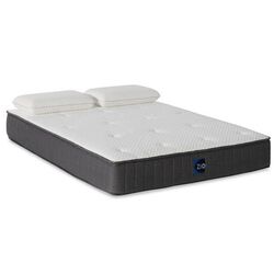 Queen Size Gel Infused Memory Foam Mattress, White and Gray